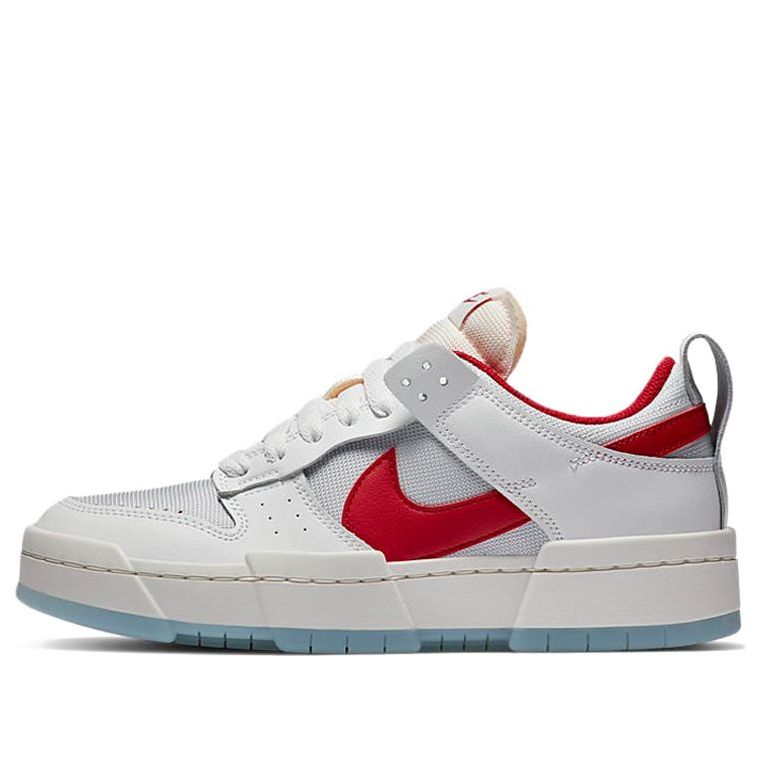 (WMNS) Nike Dunk Low Disrupt 'White Gym Red'  CK6654-101 Signature Shoe