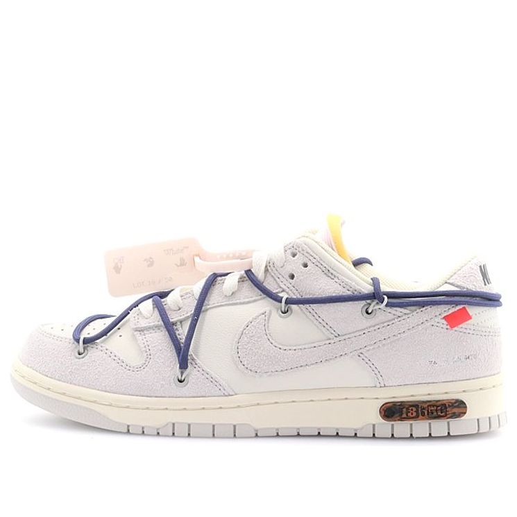 Nike Off-White x Dunk Low 'Lot 18 of 50'  DJ0950-112 Iconic Trainers